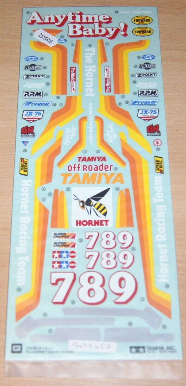 Tamiya 58336 Hornet (Re-Release), 9495452/19495452 Decals/Stickers, NIP