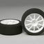 Tamiya 53743 Glow Engine Front Sponge Tyres/Tires 40 (26mm Width, 1 Pair), NIB