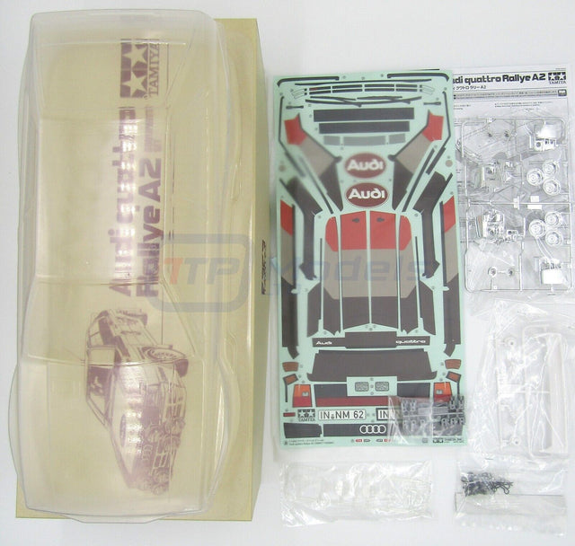 Tamiya 51615 Audi Quattro Rallye A2 Body Parts Set, TT01/TT02/TB05/XV01/XV02 NIB