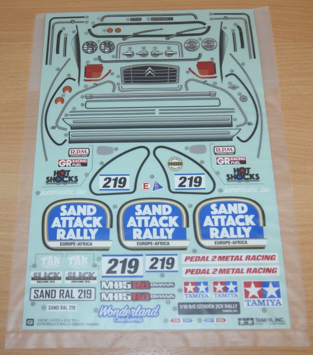 Tamiya 58670 Citroen 2CV Rally/M05RA, 9495968/19495968 Decals/Stickers, NIP