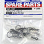 Tamiya 50197 Snap Pin Set (Body Clips), (TA01/TA02/TT01/TT02/TL01/TRF419/TRF420)