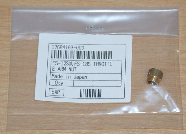 Tamiya 7684163/17684163 FS-12SW/FS-18S Throttle Arm Nut, (TGS-R/TNS), NIP