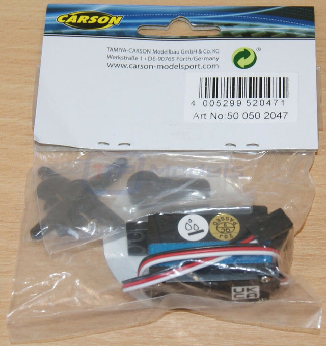 Carson 500502047 Reflex CS-6 Low Profile Servo 6Kg/JR/Metal Gears, Tamiya TD4