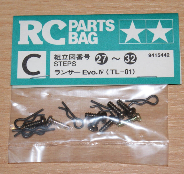 Tamiya 58219 Mitsubishi Lancer Evo. IV, 9415442/19415442 Metal Parts Bag C, NIP