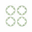 Tamiya 51464 TA06 Gear Differential Unit Gasket (4 Pcs.), XV01/TRF418/TRF503/M07