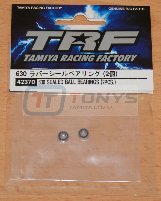 Tamiya 42370 TRF 630 Rubber Sealed Ball Bearings (2 Pcs.), NIP