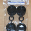 Tamiya 54741 On Road Racing Truck Wheels (F&R/2 Pcs. Each) Black (MAN Hahn/TT01)