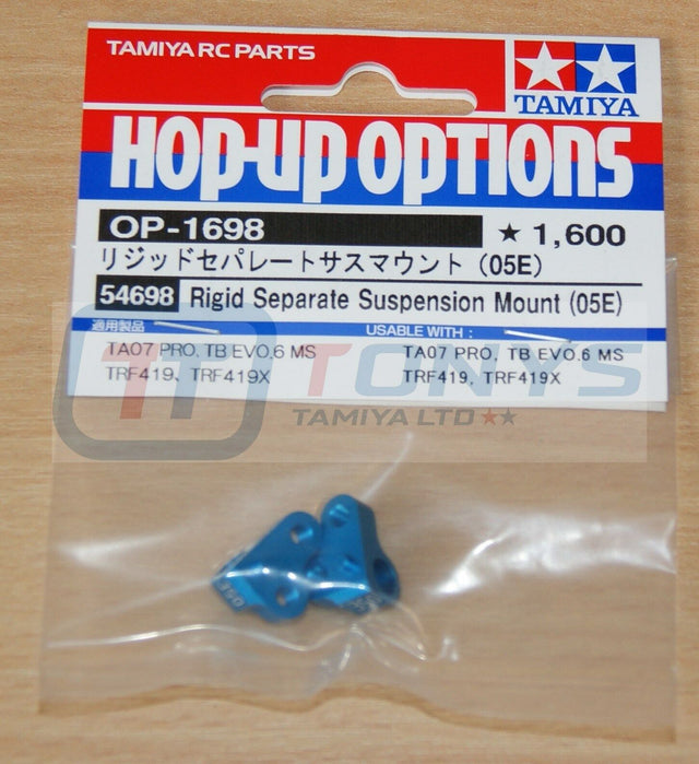 Tamiya 54698 Rigid Separate Suspension Mount (05E) (TRF419/TRF419X/TA07 Pro) NIP