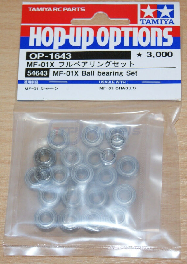 Tamiya 54643 MF-01X Ball Bearing Set (MF01X/Jimny/G320 Cabrio/Beetle/Escort) NIP