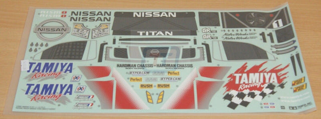 Tamiya 58511 Racing Truck Nissan Titan/DT02 9495720/19495720 Decals/Stickers NIP