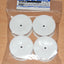 Tamiya 53475 Medium-Narrow White Dish Wheels (Offset 0), (TRF418/TRF419/TRF420)