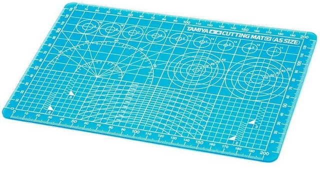 Tamiya 74142 Craft Tools Cutting Mat α (A5 Size/Blue) for RC & Plastic Kits, NIP