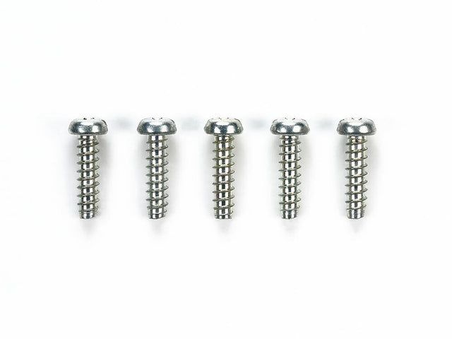 Tamiya 50575 2.6x10mm Tapping Screw (5 Pcs.) (TT01/TT02/M05/M06/DT02/CC01/), NIP