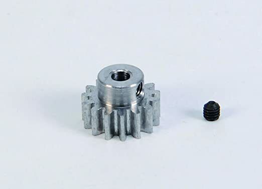 Carson 500013405 15T Steel Pinion Gear (0.8/08 Module), (Tamiya Hot Shot/Bigwig)