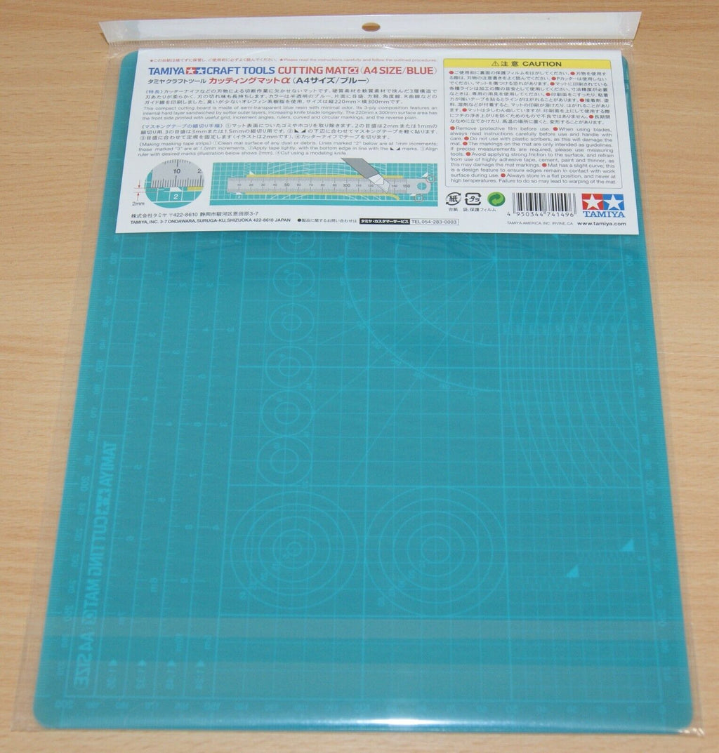 Model Cutting Mat Tamiya A4 Size Cutting Mat - Blue Replacement Model ...