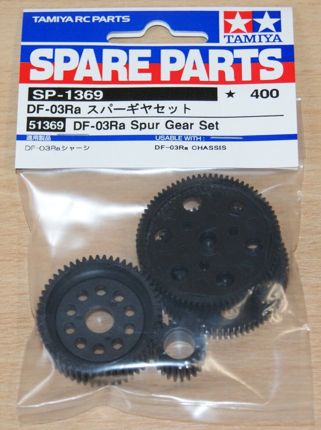 Tamiya 51369 DF-03Ra Spur Gear Set, (DF03Ra/Rally), NIP