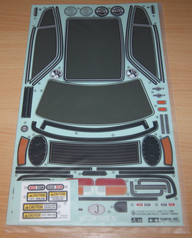 Tamiya 58459 Datsun 240Z/DF03 Ra/TT01E, 9495625/19495625 Decals/Stickers, NIP