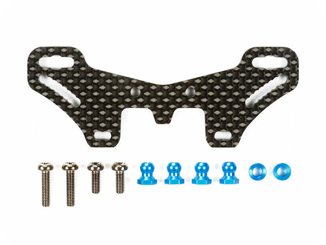 Tamiya 54633 TT-02 Type-S Carbon Damper Stay (Rear), (TT02 Type-S Drift), NIP