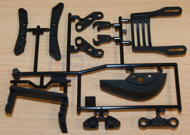 Tamiya 58693 TA08 Pro/TA-08. 9115533/19115533 T Parts, (Servo Mount/Damper Stay)