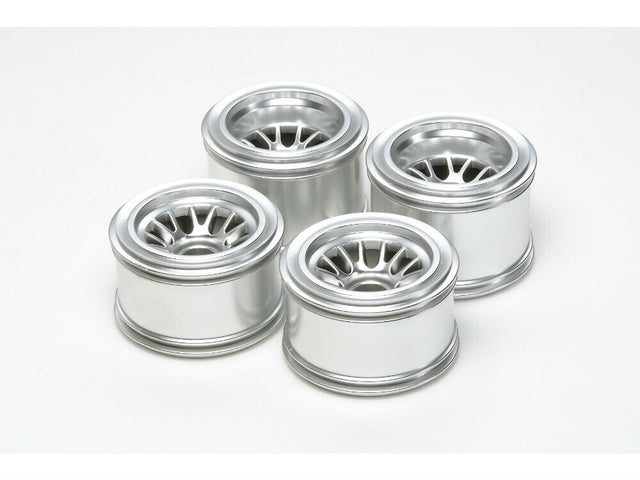 Tamiya 54201 F104 Metal Plated Mesh Wheel Set for Rubber Tires/Tyres, (F104V.2)