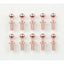 Tamiya 40512 Aluminum 4mm Ball Connectors (Pink,10 Pcs.), (GB01/GB-01), NIP