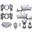 Tamiya 54920 SW-01 A Parts (Chassis) (Clear Light Gray), (Lunch Box Mini/Mudmad)