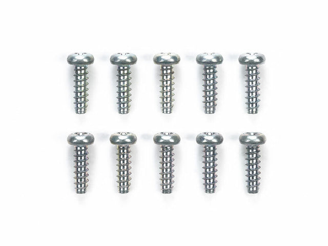 Tamiya 50577 3x10mm Tapping Screw (10 Pcs.) (TA01/TA02/TL01/TT01/TT02/DF02/DF03)