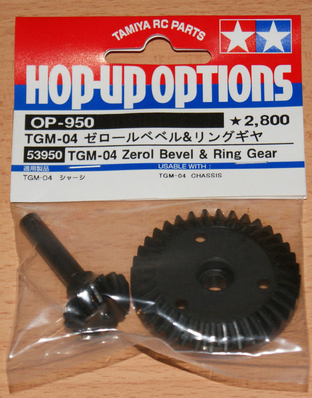 Tamiya 53950 TGM-04 Zerol Bevel & Ring Gear (TNX/TNX 5.2R/TGM-03), NIP