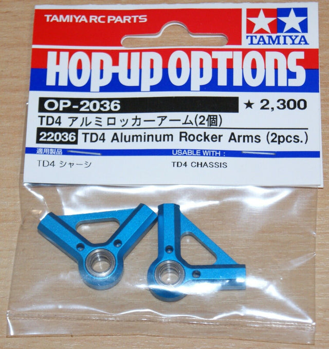 Tamiya 22036 TD4 Aluminum Rocker Arms (2 Pcs.), (Super Avante/Astute 2022/TD2), NIP