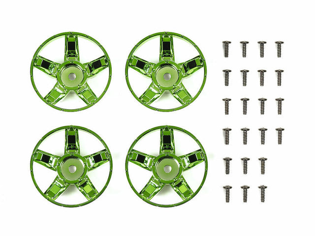 Tamiya 47416 WR-02CB S-Parts (Spokes) (Green Plated) Comical GH/Hornet/Frog, NIP