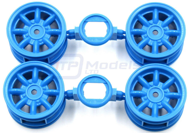 Tamiya 58687 Ford Escort Mk.II Rally/MF01x 9335844/19335844 Wheels (Blue, 4 Pcs)