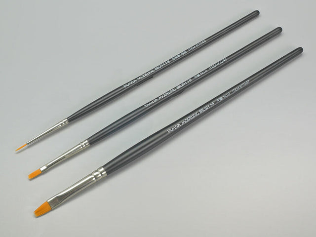 Tamiya 87067 Modelling Paint Brush (HF) Standard Set, for RC & Plastic Kits, NIP