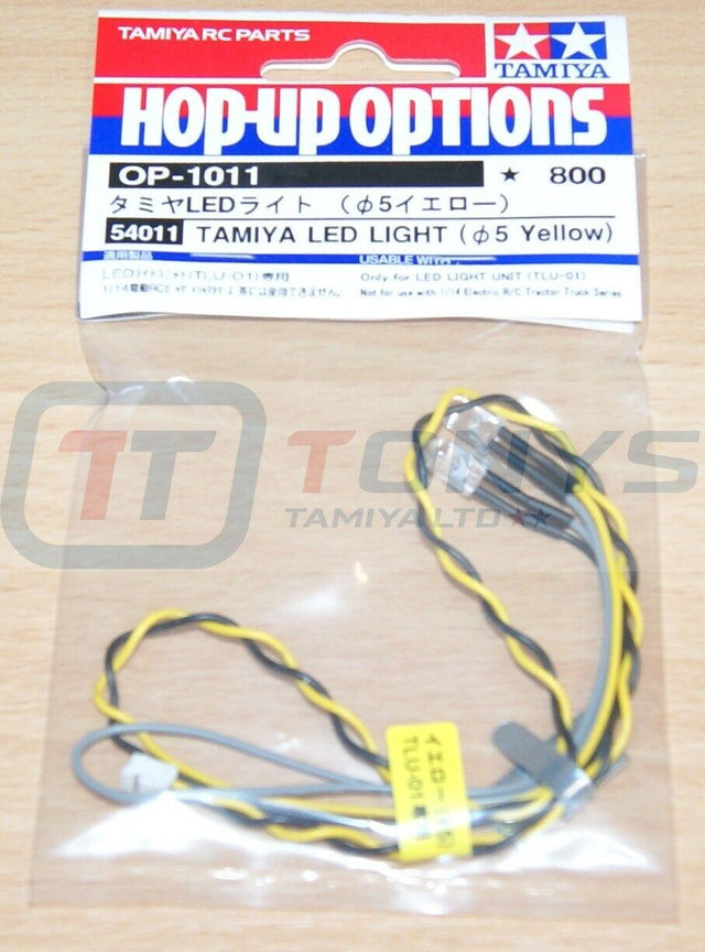 Tamiya 54011 LED Light (5mm Yellow), (Use with TLU-01 & TLU-02), NIP