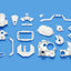 Tamiya 54915 T3-01 A Parts (Gearbox) (White), (Dancing Rider/Dual Rider), NIP