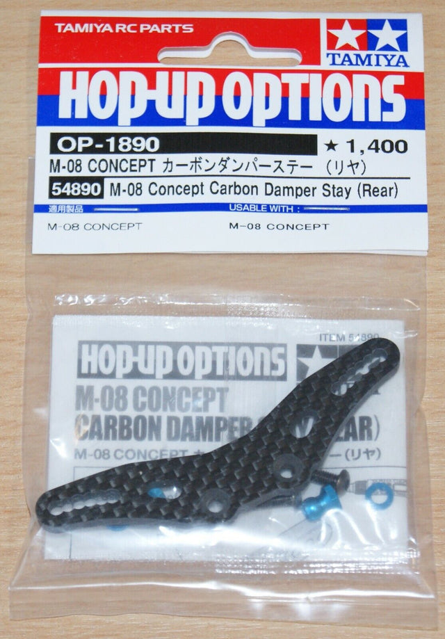 Tamiya 54890 M-08 Concept Carbon Damper Stay (Rear), (M08/M08R/M-08R), NIP