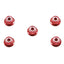 Tamiya 53160 4mm Anodized Aluminum Flange Lock Nuts (Red, 5 Pcs), (TT01/TT02)