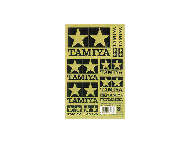 Tamiya 67260 Official Logo Sticker/Decal Set Gold (Black & Gold), NIP