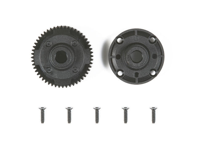 Tamiya 51462 TA06 Rear Gear Differential Case Set (52T), M07/M08/TRF211XM/XV-01