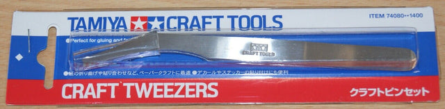 Tamiya 74080 Craft Tools, Craft Tweezers (For RC & Plastic Kits), NIP