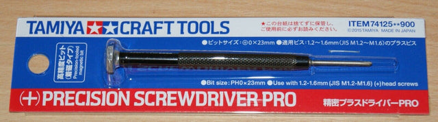 Tamiya 74125 (+) JIS Precision Screwdriver Pro, For Radio Control Car/Truck Kits