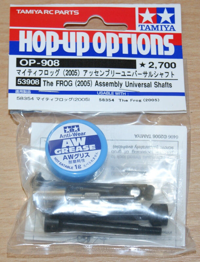 Tamiya 53908 The Frog (2005) Assembly Universal Shafts, (Brat/FAV/Wildone), NIP