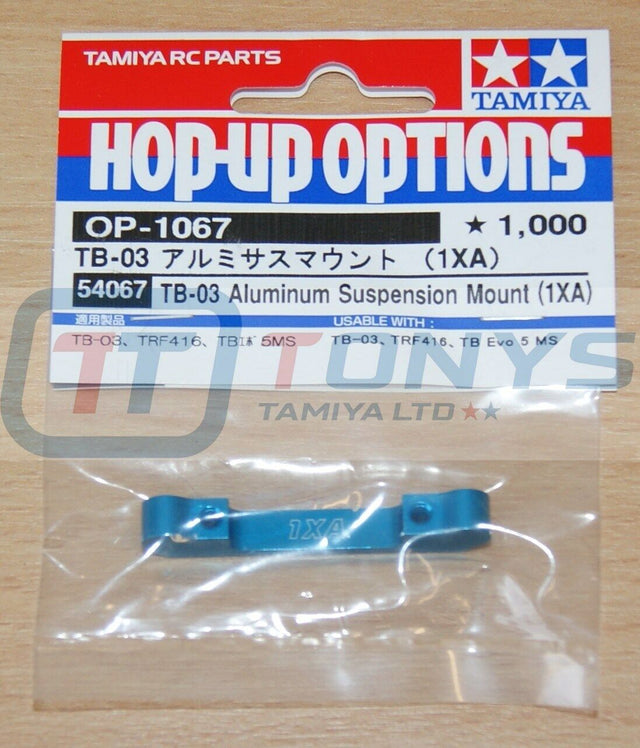 Tamiya 54067 TB-03 Aluminum Suspension Mount (1XA), (TB03/TRF416/TB Evo 5), NIP