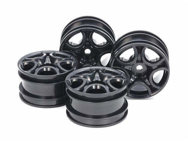 Tamiya 51659 C-Shaped 10-Spoke Wheels (Black) 4 Pcs. (M05/M05Ra/M06/M07/M08) NIP