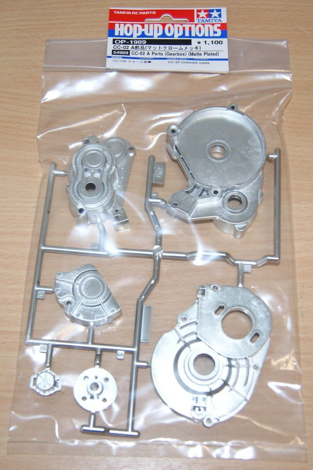 Tamiya 54989 CC-02 A Parts (Gearbox) (Matte Plated), (CC02/G500/Unimog), NIP