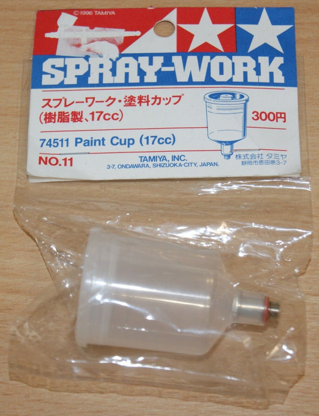 Tamiya 74511 Spraywork Airbrush Paint Cup (17cc), NIP