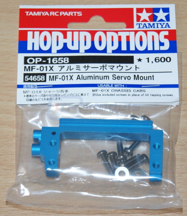 Tamiya 54658 MF-01x Aluminum Servo Mount, (MF01x/Jimny/G320/Escort Mk.2), NIP