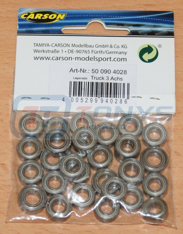 Carson 500904028/C904028 Ball Bearing Set for Tamiya King/Knight/Grand Hauler