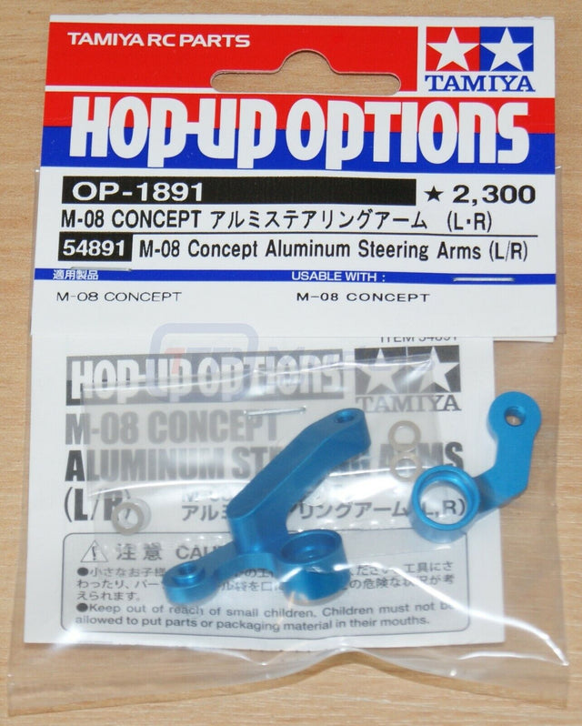 Tamiya 54891 M-08 Concept Aluminum Steering Arms (L/R), (M08/M08R), NIP