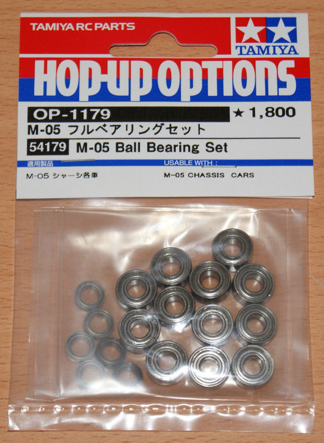 Tamiya 54179 M-05 Ball Bearing Set, (M05/M05Ra/M-05Ra/Mini/Swift/M05V2/M06), NIP