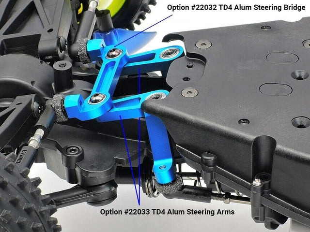Tamiya 22032 TD4 Aluminum Steering Bridge, (Super Avante/Astute 2022/TD2), NIP
